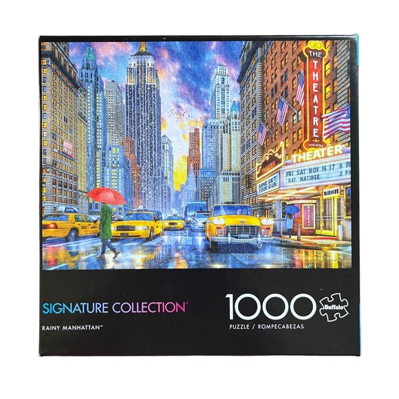 Buffalo Signature Collection Puzzle Rainy Manhattan 1000 Pieces - Picture 1 of 10